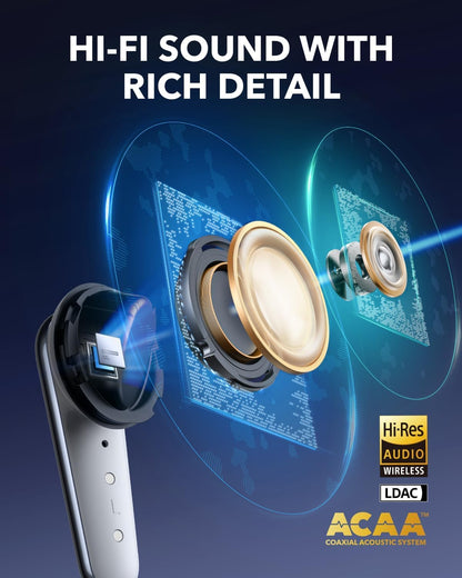 Handsfree Bluetooth Anker Soundcore Liberty 4 Pro, TWS, ANC, Hvit A3954G21