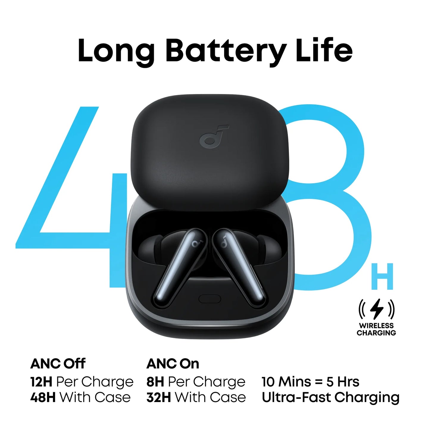 Handsfree Bluetooth Anker SoundCore Liberty 5, TWS, ANC, Svart A3957G11