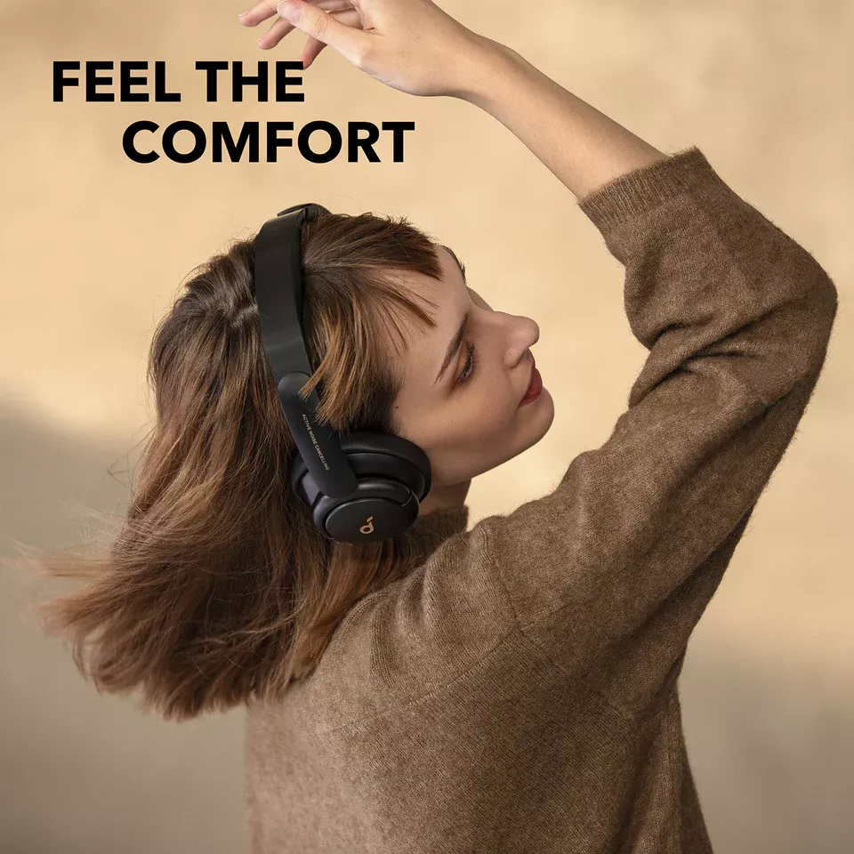 Handsfree Bluetooth Anker SoundCore Q30, A2DP, ANC, Svart A3028313