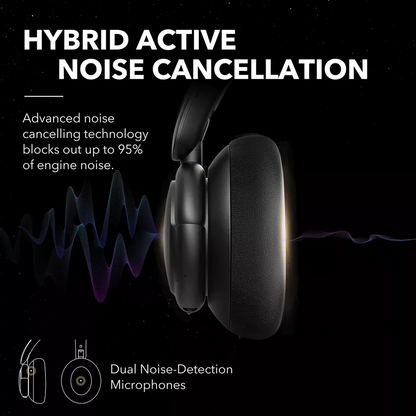 Handsfree Bluetooth Anker SoundCore Q30, A2DP, ANC, Svart A3028313