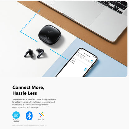 Handsfree Bluetooth Anker SoundCore Liberty 4 Pro NC, TWS, ANC, Svart A3954GF1