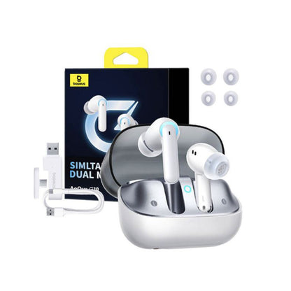 Handsfree Bluetooth Baseus AeQur G10, TWS, Hvit A00055400221-00