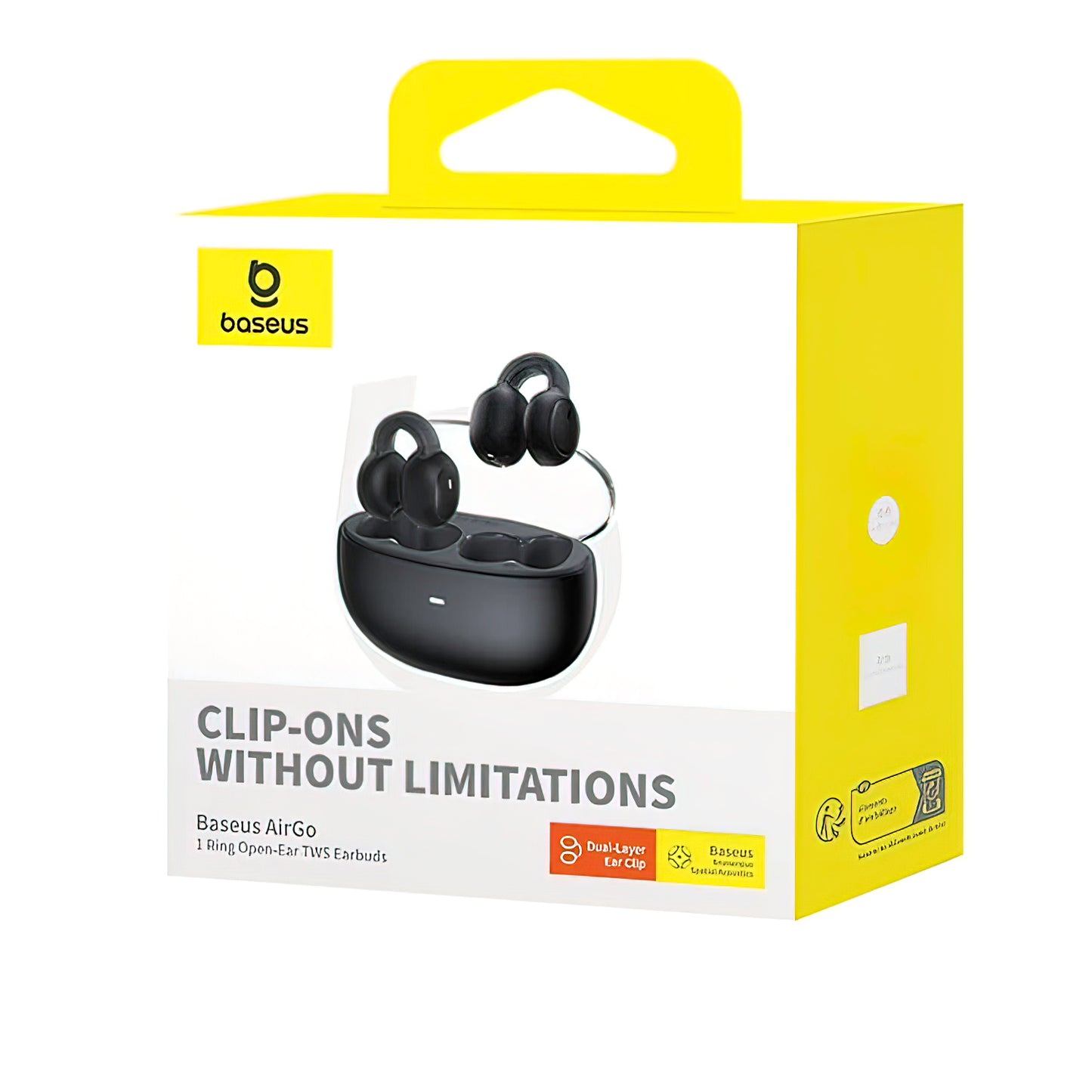 Handsfree Bluetooth Baseus AirGo 1 Ring, TWS, Svart A00069201113-00