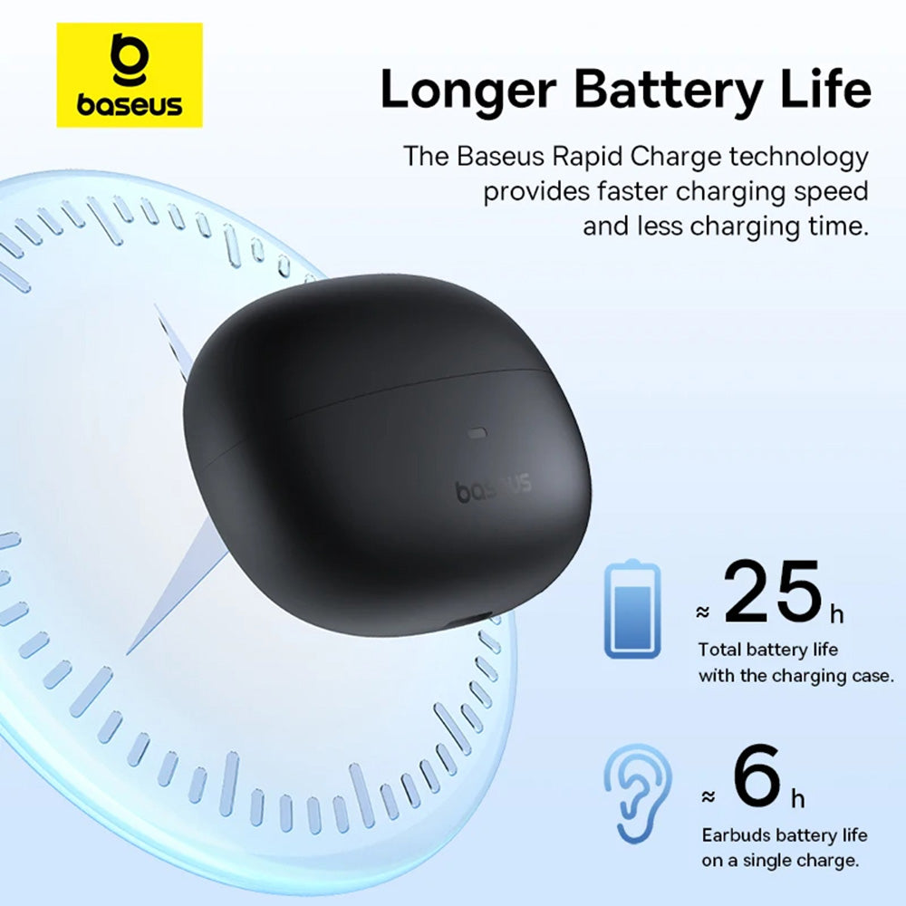 Håndfri Bluetooth Baseus AirGo AS01, TWS, Svart A00069101113113-00 