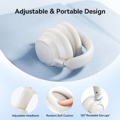 Handsfree Bluetooth Baseus Bass BH1 NC, MultiPoint, A2DP, ANC, Hvit A0203702