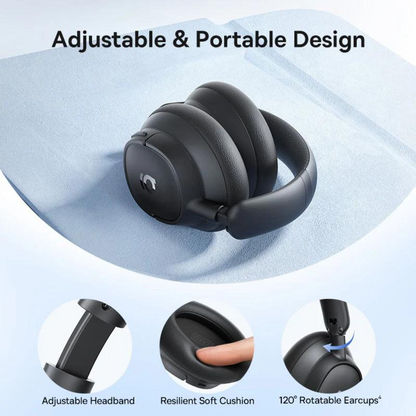 Handsfree Bluetooth Baseus Bass BH1 NC, MultiPoint, A2DP, ANC, Svart A0203703
