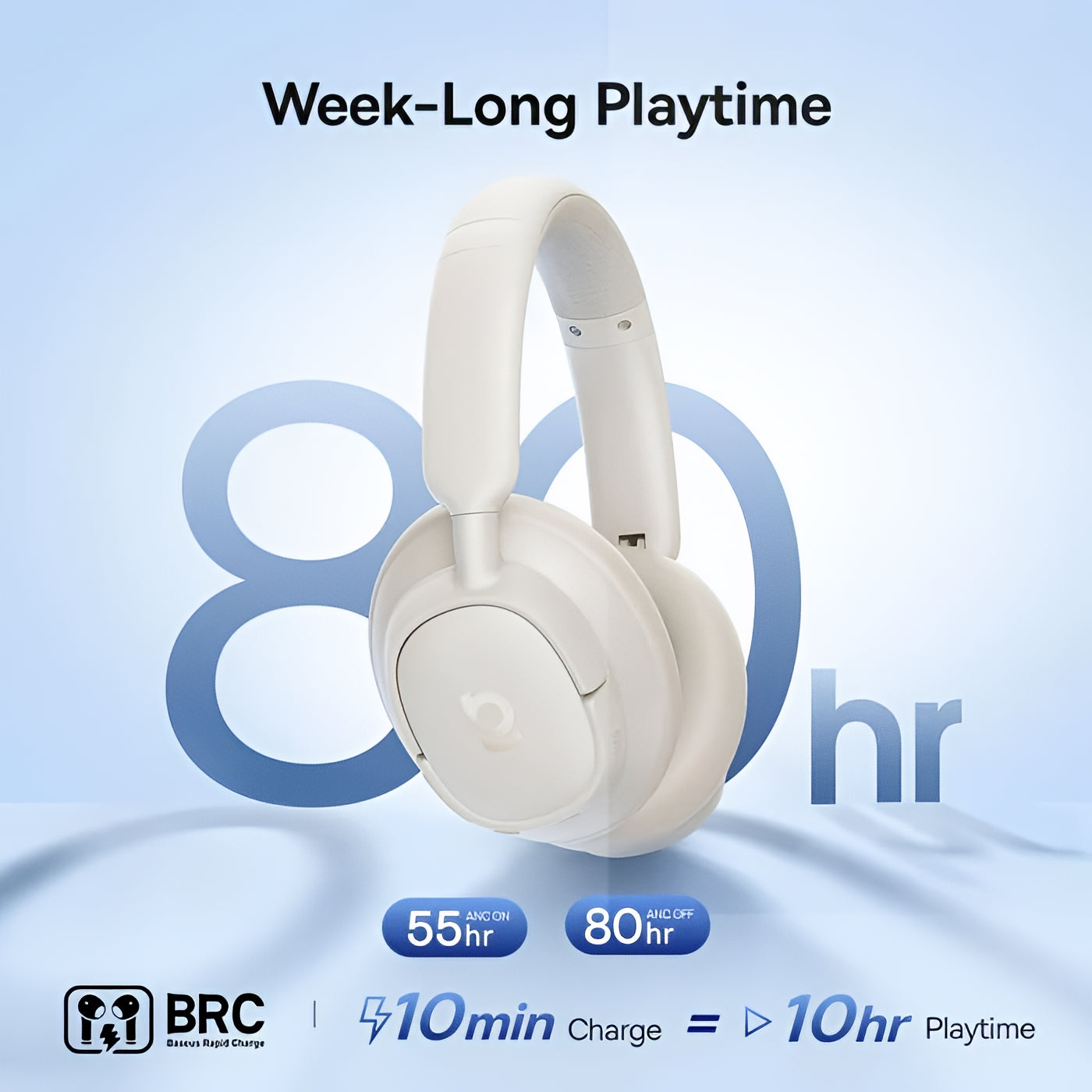 Handsfree Bluetooth Baseus Bass BH1 NC, MultiPoint, A2DP, ANC, Hvit A0203702