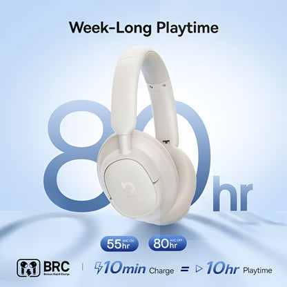 Handsfree Bluetooth Baseus Bass BH1 NC, MultiPoint, A2DP, ANC, Hvit A0203702