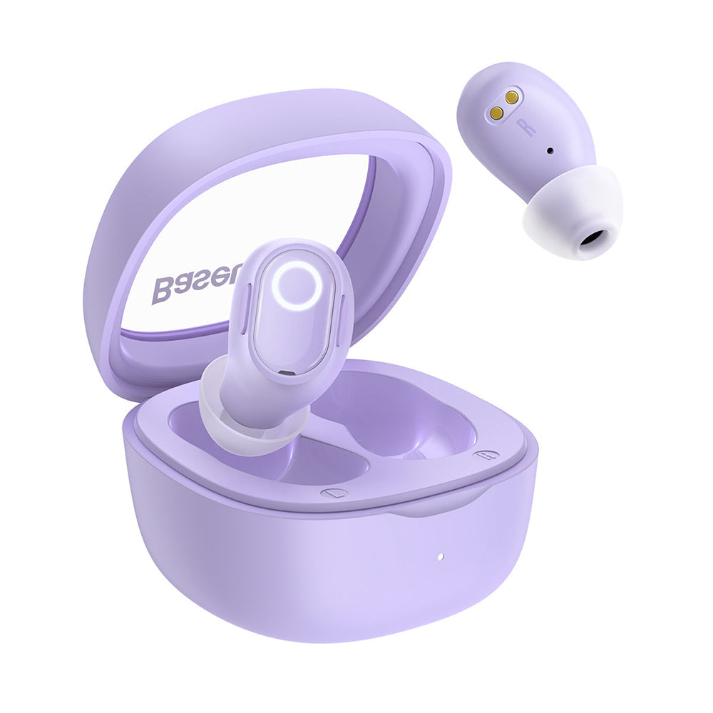 Handsfree Bluetooth Baseus Bowie WM02, TWS, Lilla NGTW370205