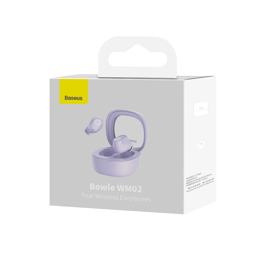Handsfree Bluetooth Baseus Bowie WM02, TWS, Lilla NGTW370205