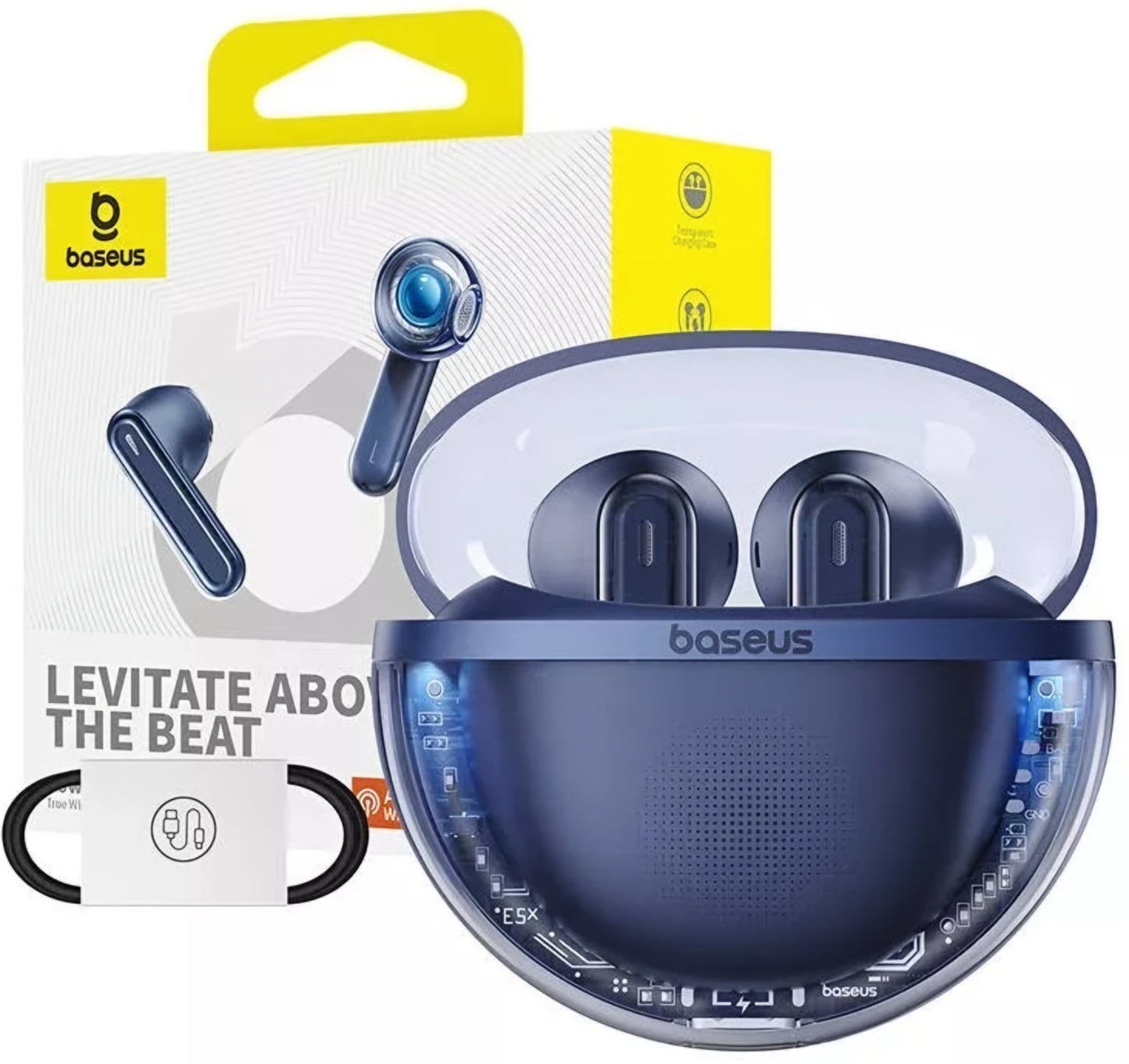 Handsfree Bluetooth Baseus Bowie E5x, TWS, Blå A00060101323-00