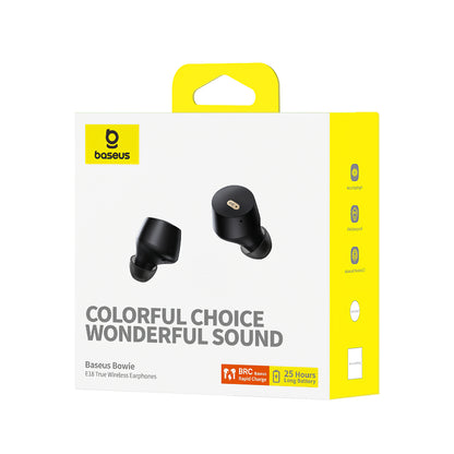 Håndfri Bluetooth Baseus Bowie E18, TWS, Svart A00023800123-00 