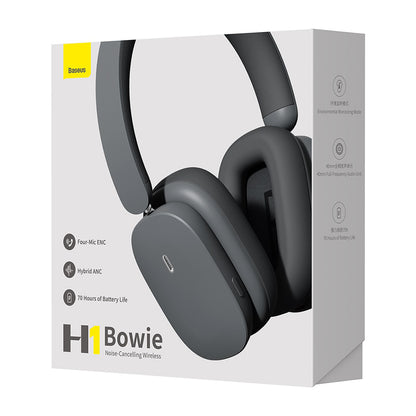 Handsfree Bluetooth Baseus Bowie H1, A2DP, ANC, Grå NGTW230213