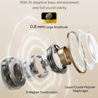 Handsfree Bluetooth Baseus Bowie MC1, TWS, Hvit A00083501226-00