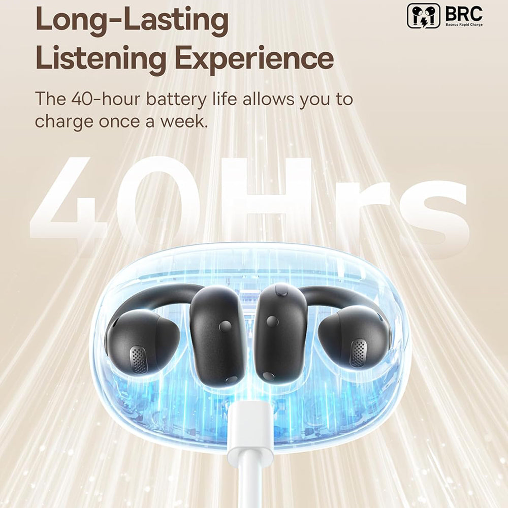Handsfree Bluetooth Baseus Bowie MC1, TWS, Svart A00083501126-00