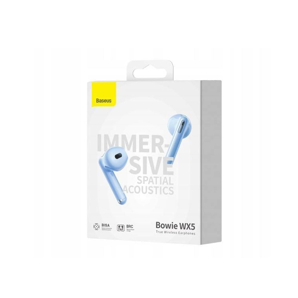 Handsfree Bluetooth Baseus Bowie WX5, TWS, Blå A00051000313-00