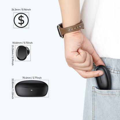 Handsfree Bluetooth Baseus Encok W11, TWS, Svart NGTW060001
