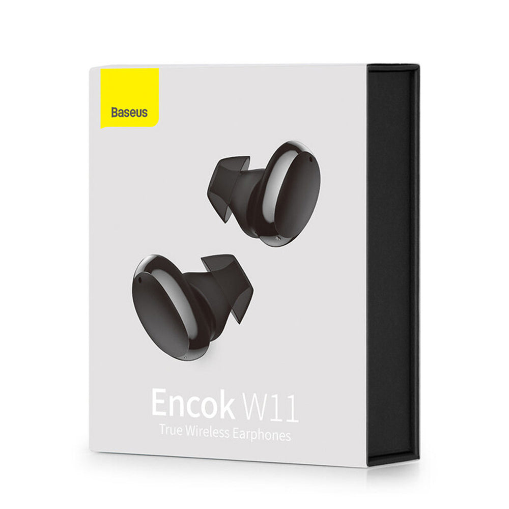 Handsfree Bluetooth Baseus Encok W11, TWS, Svart NGTW060001