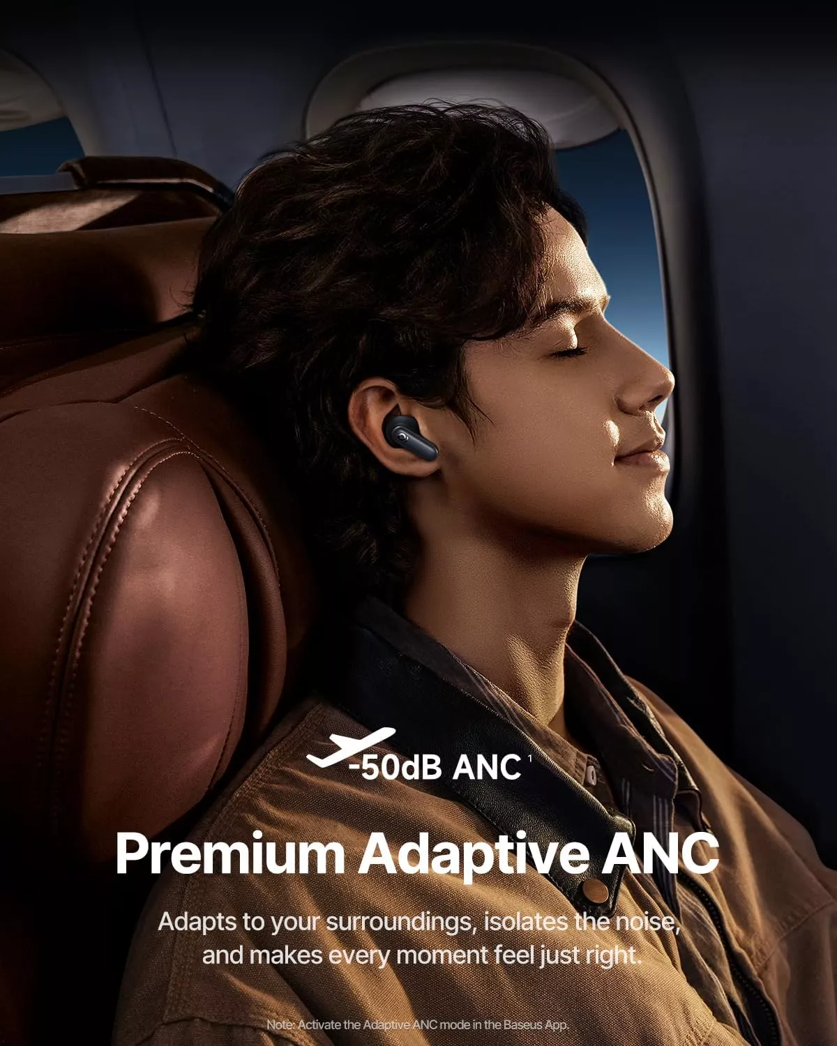 Handsfree Bluetooth Baseus Inspire XP1 Sound by Bose, TWS, ANC, Svart A0010902