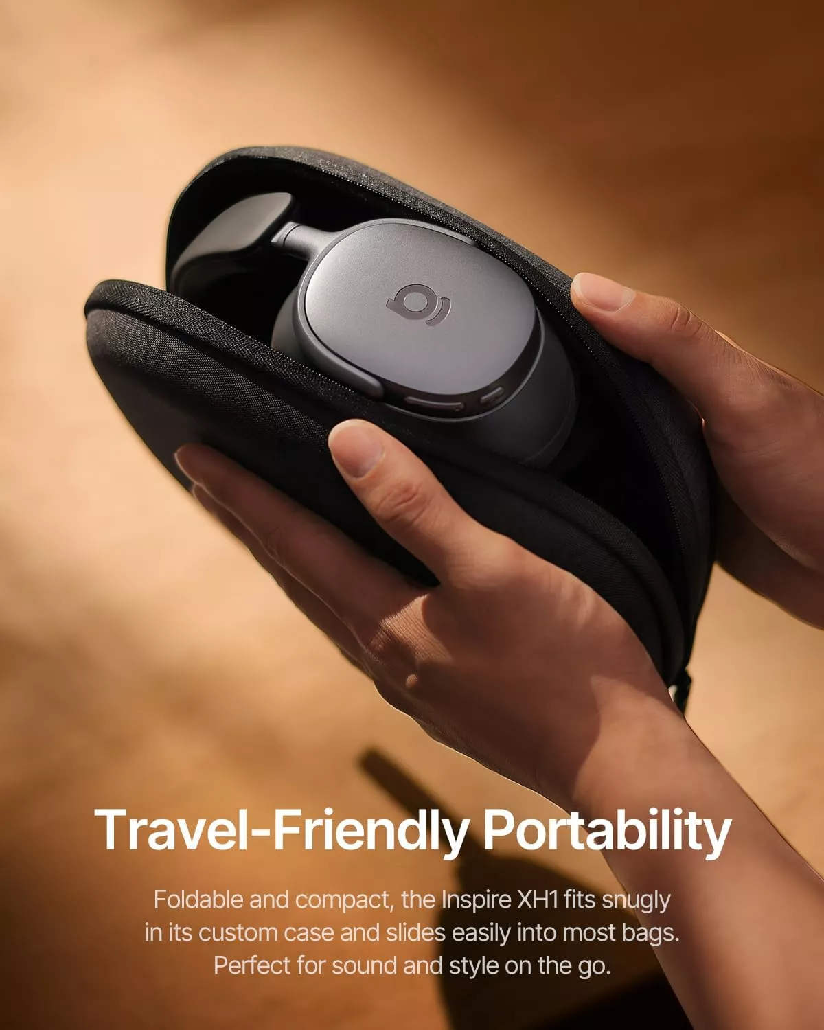 Handsfree Bluetooth Baseus Inspire XH1 Sound by Bose, A2DP, ANC, Svart A00085701123-00