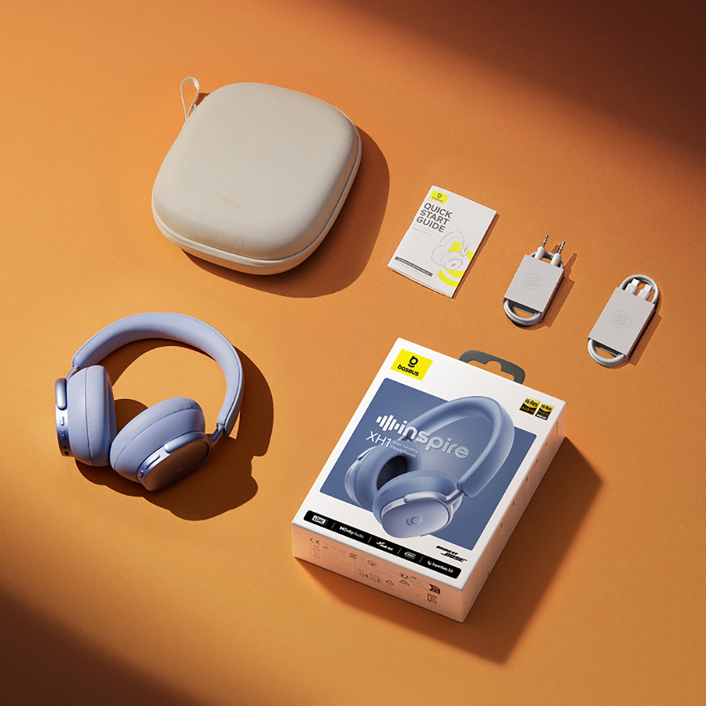 Handsfree Bluetooth Baseus Inspire XH1 Sound by Bose, A2DP, ANC, Blå A0203601