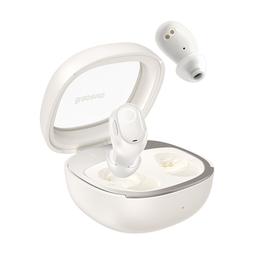Handsfree Bluetooth Baseus WM02+, TWS, Hvit NGTW370302