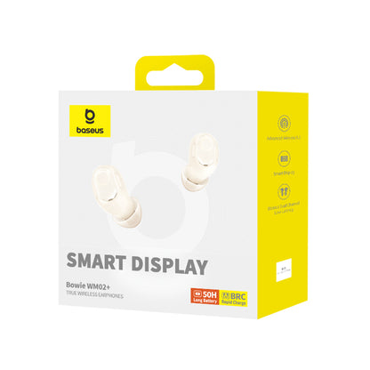 Handsfree Bluetooth Baseus WM02+, TWS, Hvit NGTW370302