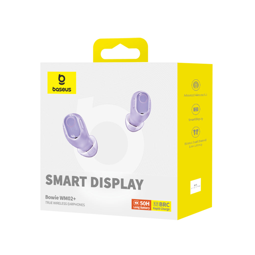 Handsfree Bluetooth Baseus WM02+, TWS, Lilla NGTW370305