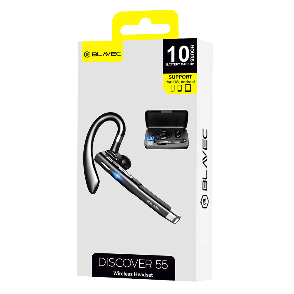 Bluetooth Handsfree Blavec Discover 55, MultiPoint, A2DP, Svart 