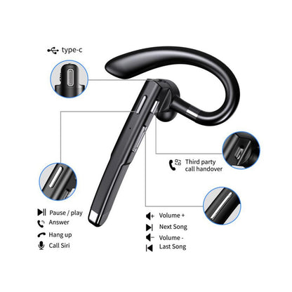 Bluetooth Handsfree Blavec Discover 55, MultiPoint, A2DP, Svart 