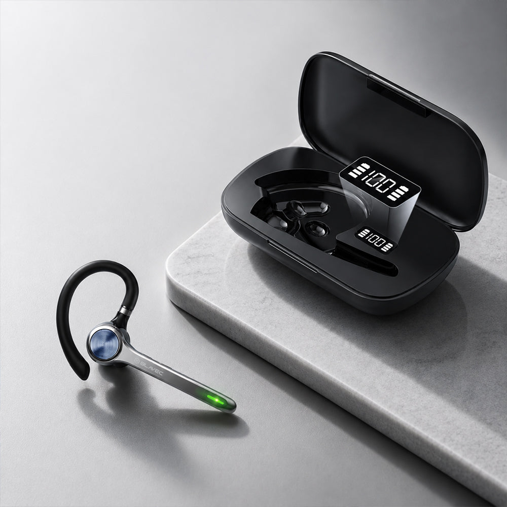 Blavec Talk 1 Bluetooth-håndfri, MultiPoint, A2DP, svart