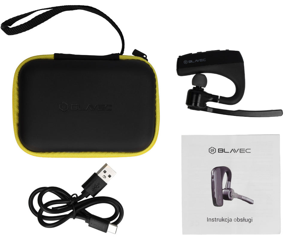 Blavec Voyager 1 Bluetooth-håndfri, MultiPoint, A2DP, svart