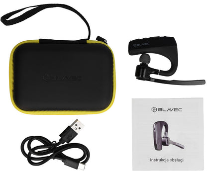 Blavec Voyager 1 Bluetooth-håndfri, MultiPoint, A2DP, svart