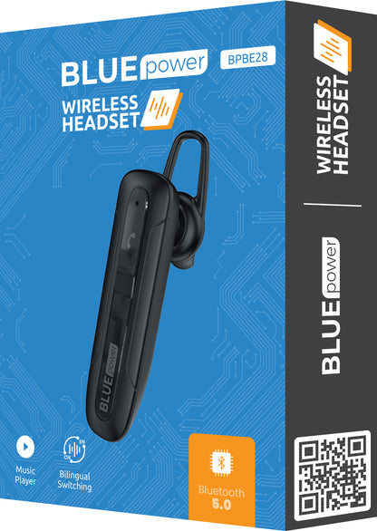 Håndfri Bluetooth Bluetooth Blue Power BPBE28, A2DP, Svart 