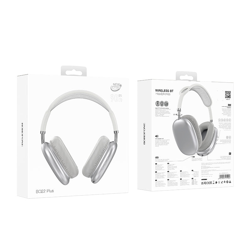 Håndfrie Bluetooth-hodesett BO22 Plus Stylish, A2DP, Sølv 