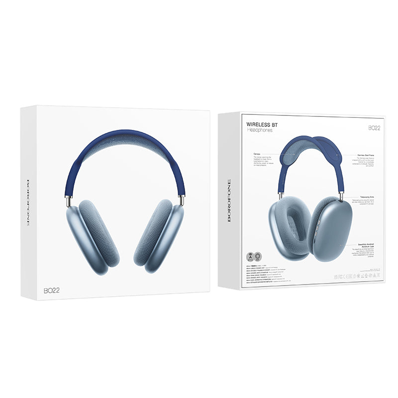 Borofone BO22 Elegant Bluetooth-hodetelefon, A2DP, blå