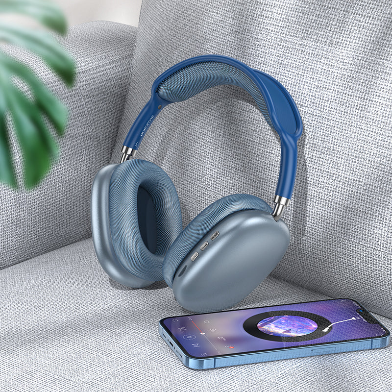 Borofone BO22 Elegant Bluetooth-hodetelefon, A2DP, blå