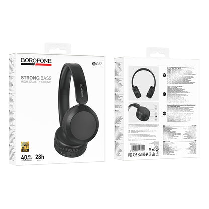 Bluetooth-håndfri Borofone BO37 Marvellous, A2DP, Svart