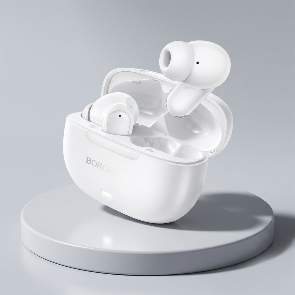 Handsfree Bluetooth Borofone BW96 Mellow, TWS, Hvit