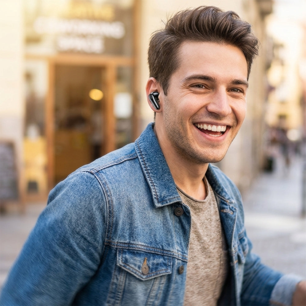 Handsfree Bluetooth Borofone BW96 Mellow, TWS, Hvit