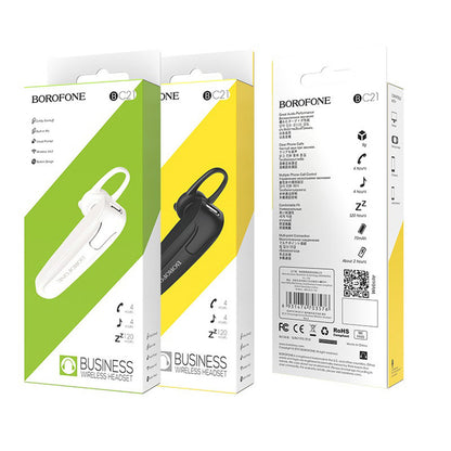 Handsfree Bluetooth Borofone Encourage BC21, MultiPoint, A2DP, Svart