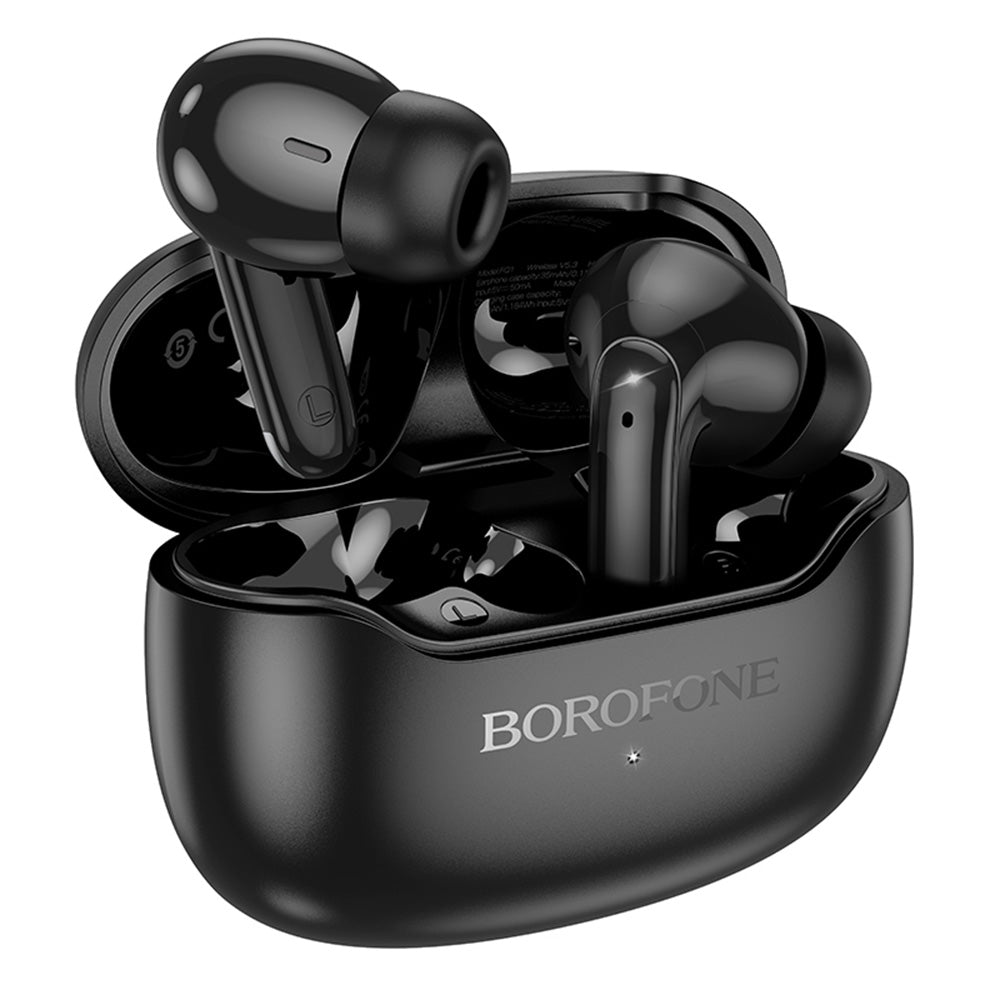 Handsfree Bluetooth Borofone FQ1 Shine, TWS, Svart