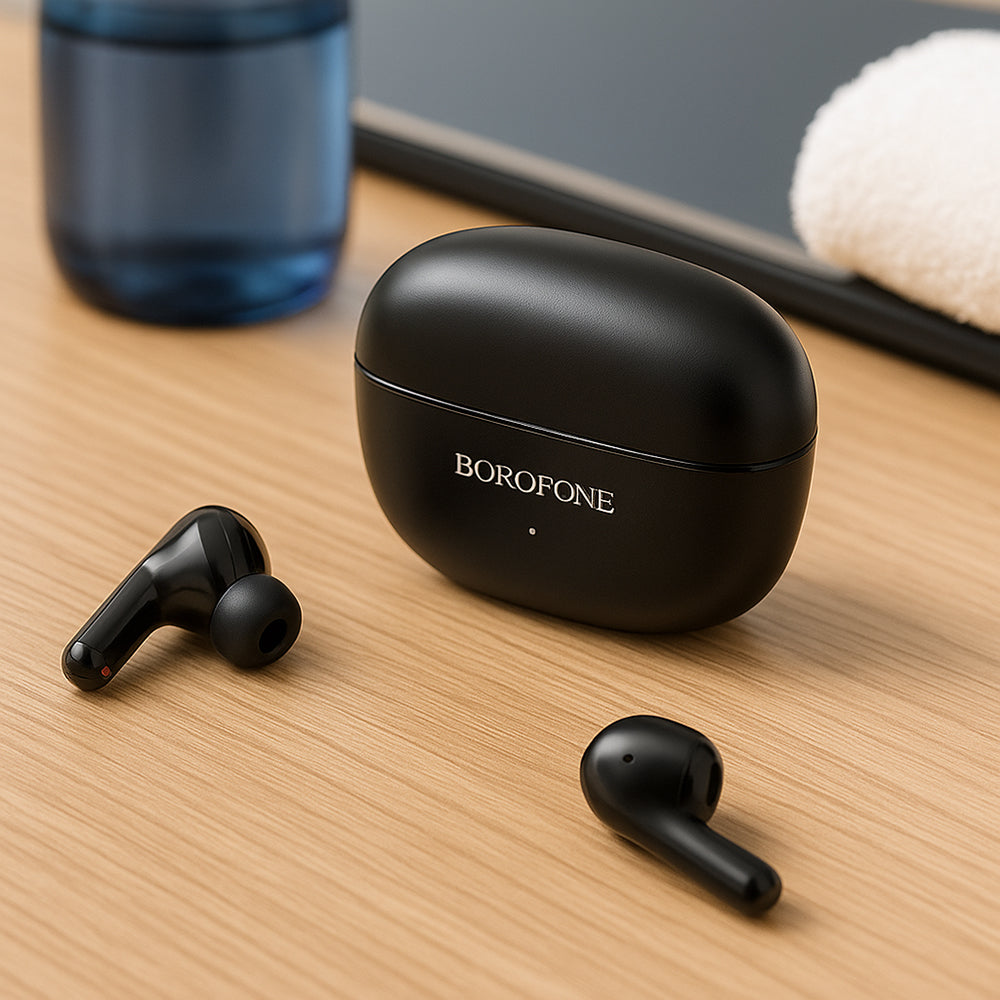 Handsfree Bluetooth Borofone FQ1 Shine, TWS, Svart