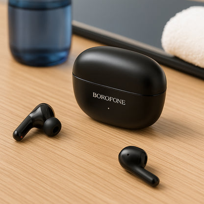 Handsfree Bluetooth Borofone FQ1 Shine, TWS, Svart