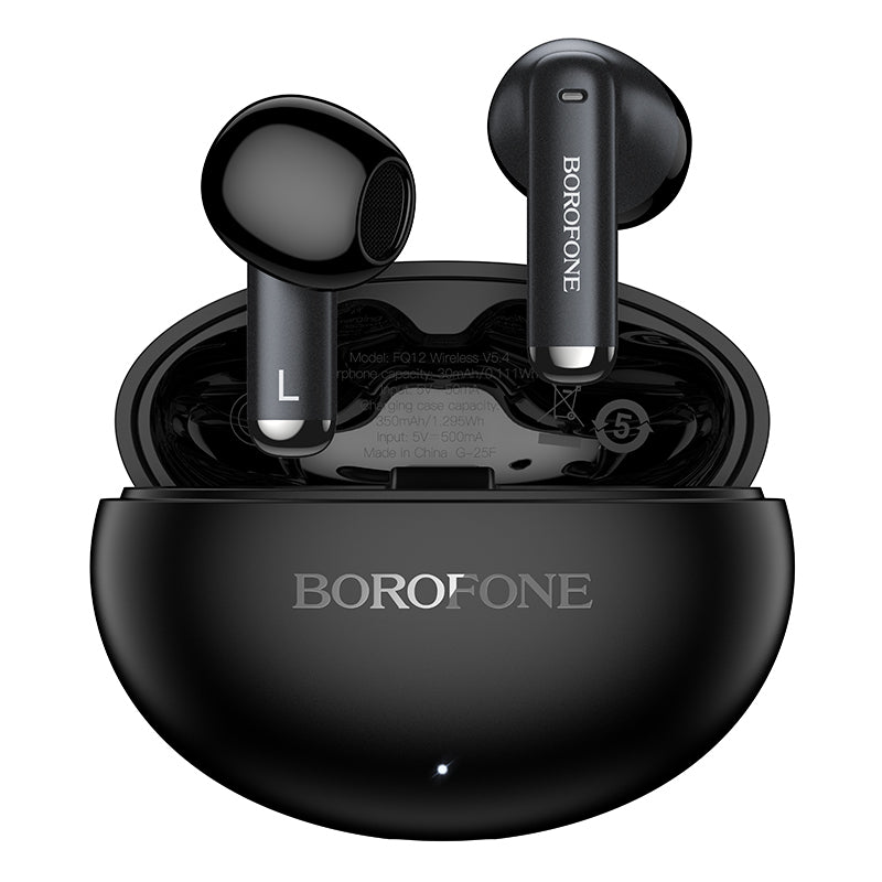 Handsfree Bluetooth Borofone FQ12 Nice, TWS, Svart