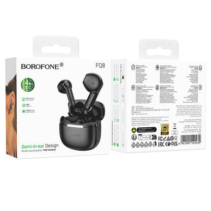 Handsfree Bluetooth Borofone FQ8 High, TWS, Svart