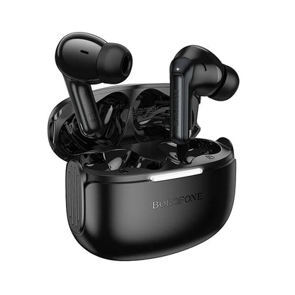 Handsfree Bluetooth Borofone FQ9 Plus Peaceful, TWS, ANC, Svart