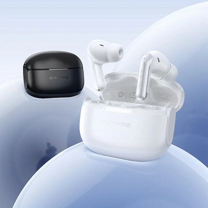 Handsfree Bluetooth Borofone FQ9 Plus Peaceful, TWS, ANC, Svart