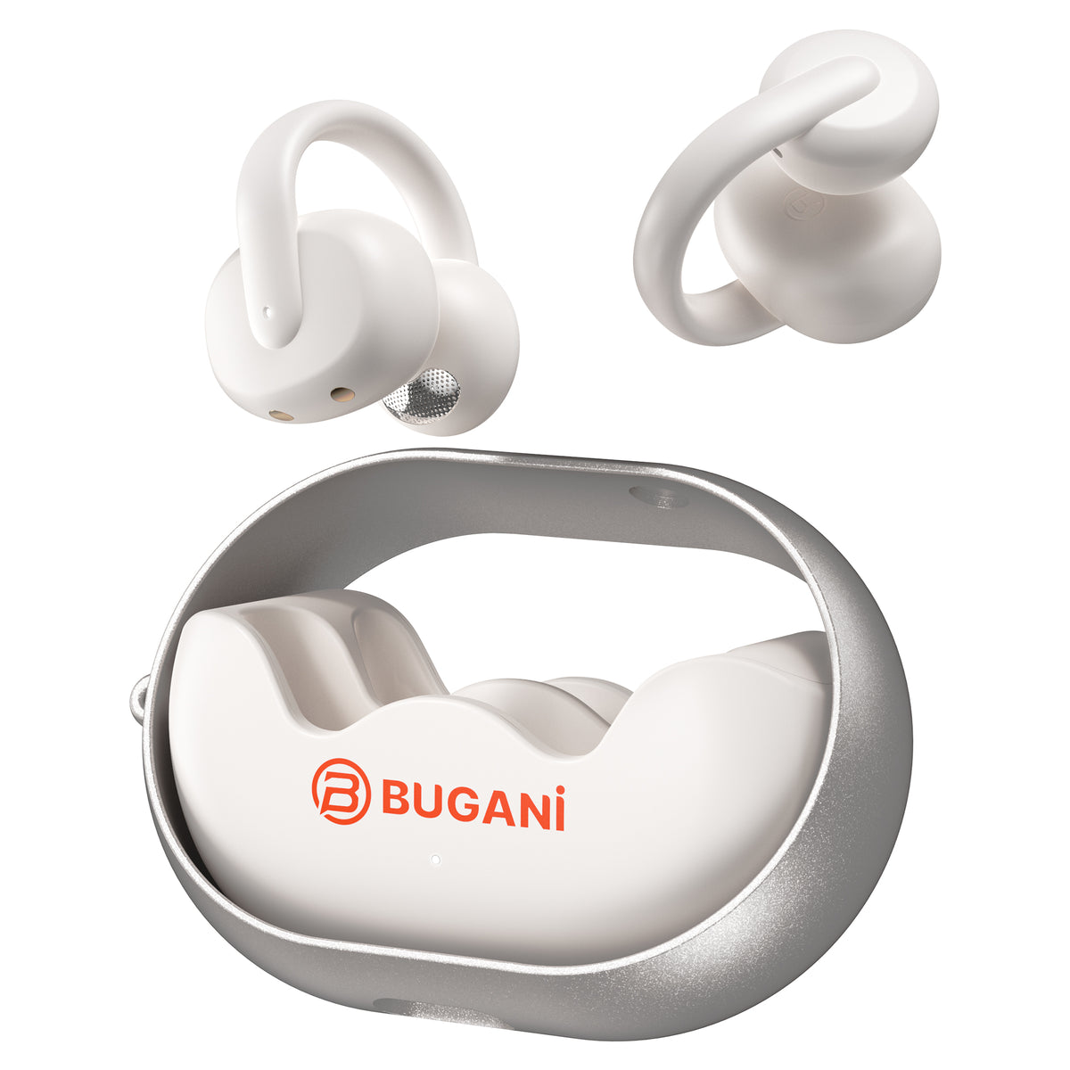 Handsfree Bluetooth Bugani Clip B21, TWS, Hvit