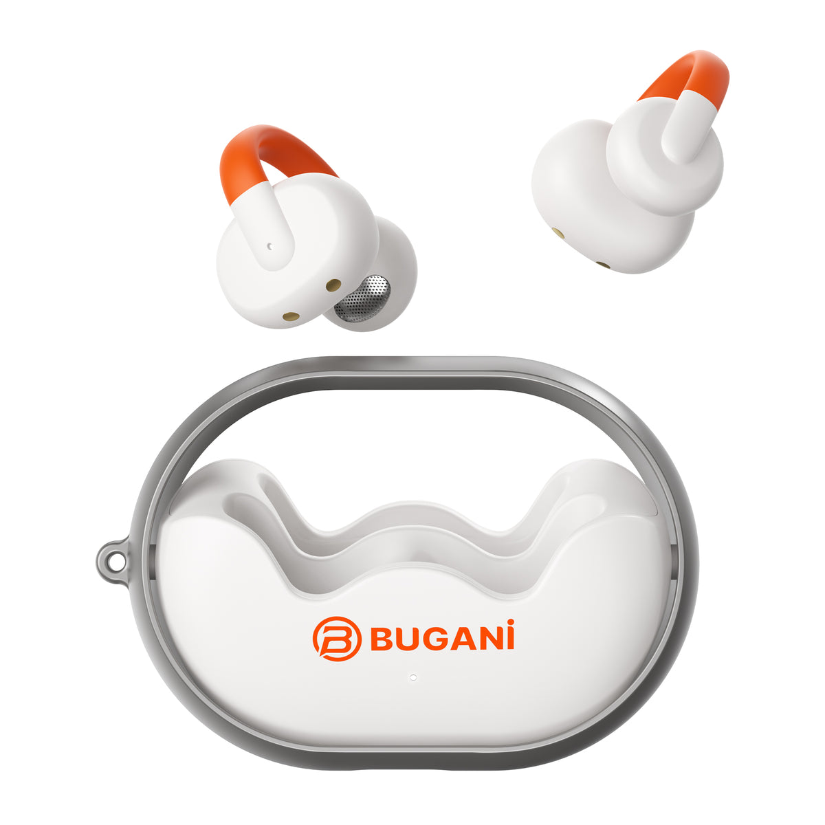 Handsfree Bluetooth Bugani Clip B21, TWS, Hvit